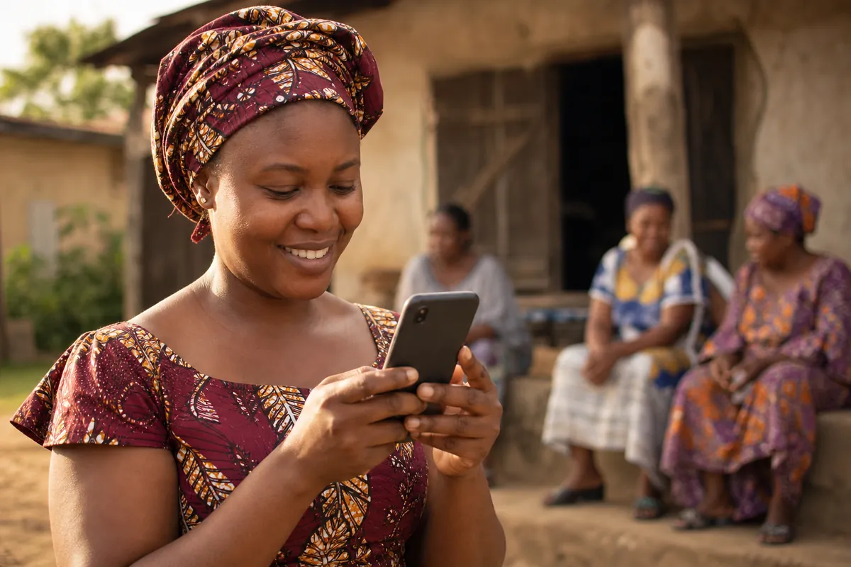 Membre d'une mutuelle consultant son espace sur son téléphone